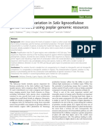 High Levels of Variation in Salix Lignocellulose