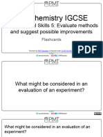 Flashcards - Practical Skills 5 Evaluate Methods and Improvements - CAIE Chemistry IGCSE