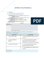 Control Estadístico de Procesos y Servicios Examen 6 Parcial Segunda Vuelta