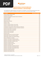 Tabela de Copagamentos