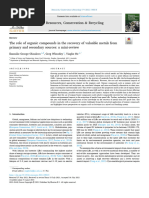 The Role of Organic Compounds in The Recovery of Valuable Metals From