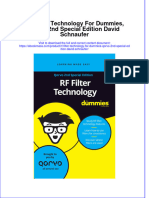 RF Filter Technology For Dummies Qorvo 2Nd Special Edition David Schnaufer Full Chapter PDF