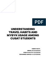 Group 7 UNDERSTANDING TRAVEL HABITS AND MYBYK USAGE AMONG CUSAT STUDENTS-Nirmal NR, Visruth Koliyot, Muhammed Arshad