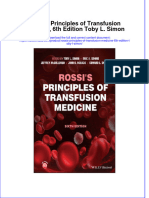 Rossis Principles of Transfusion Medicine 6Th Edition Toby L Simon Full Chapter PDF