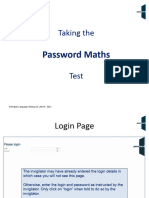 Taking The Password Maths Test January 2021