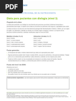 Dysphagia Diet IDDSI Level 3 Food List Spanish