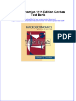 (Download PDF) Macroeconomics 11th Edition Gordon Test Bank Full Chapter