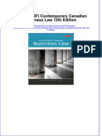 Full Download PDF of (Ebook PDF) Contemporary Canadian Business Law 12th Edition All Chapter