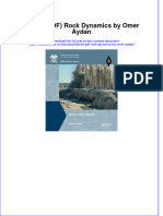 (Ebook PDF) (Ebook PDF) Rock Dynamics by Omer Aydan All Chapter