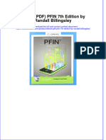 Full Download PDF of (Ebook PDF) PFIN 7th Edition by Randall Billingsley All Chapter