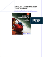 (Download PDF) Group Dynamics For Teams 5th Edition Levi Test Bank Full Chapter