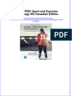 Full Download PDF of (Ebook PDF) Sport and Exercise Psychology 4th Canadian Edition All Chapter