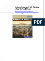 (Download PDF) Americas History Volume 1 9th Edition Edwards Test Bank Full Chapter