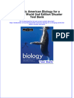 (Download PDF) Scientific American Biology For A Changing World 2nd Edition Shuster Test Bank Full Chapter