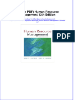 Full Download PDF of (Ebook PDF) Human Resource Management 13th Edition All Chapter