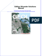 (Download PDF) GEOL 2nd Edition Wicander Solutions Manual Full Chapter