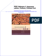 Full Download PDF of (Ebook PDF) Nakama 2 Japanese Communication, Culture, Context 3rd All Chapter