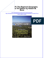 (Ebook PDF) (Ebook PDF) The Regional Geography of Canada 7th Edition by Robert M. Bone All Chapter