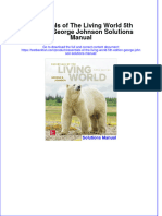 Instant Download PDF Essentials of The Living World 5th Edition George Johnson Solutions Manual Full Chapter