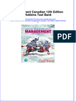 (Download PDF) Management Canadian 12th Edition Robbins Test Bank Full Chapter