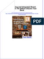 Instant Download PDF Advertising and Integrated Brand Promotion 7th Edition OGuinn Test Bank Full Chapter