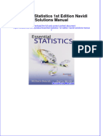 Instant Download PDF Essential Statistics 1st Edition Navidi Solutions Manual Full Chapter