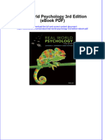 Full Download PDF of Real World Psychology 3rd Edition (Ebook PDF) All Chapter