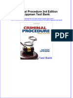 (Download PDF) Criminal Procedure 3rd Edition Lippman Test Bank Full Chapter