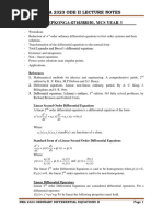 SMA 2323 Ordinary Differential Equations II