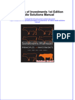 (Download PDF) Principles of Investments 1st Edition Bodie Solutions Manual Full Chapter