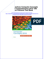 (Download PDF) New Perspectives Computer Concepts Enhanced Comprehensive 2016 19th Edition Parsons Test Bank Full Chapter