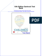 (Download PDF) Children 13th Edition Santrock Test Bank Full Chapter