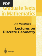 Lectures On Discrete Geometry, Jiri Matousek