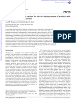 Cu-ZrO2 Nanocomposite Catalyst For Selective Hydrogenation of Levulinic Acid