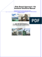 (Download PDF) Auditing A Risk Based Approach 11th Edition Johnstone Solutions Manual Full Chapter