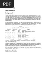 India Standards Background: Table 1 Standard Reference Date Region