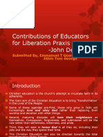 Contributions of Educators For Liberation Praxis - John Dewey