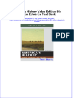 (Download PDF) Americas History Value Edition 9th Edition Edwards Test Bank Full Chapter