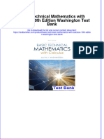 Instant Download PDF Basic Technical Mathematics With Calculus 10th Edition Washington Test Bank Full Chapter