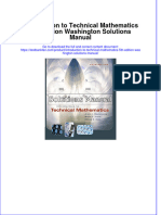 (Download PDF) Introduction To Technical Mathematics 5th Edition Washington Solutions Manual Full Chapter