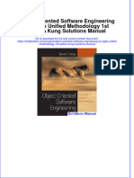 Instant Download PDF Object-Oriented Software Engineering An Agile Unified Methodology 1st Edition Kung Solutions Manual Full Chapter