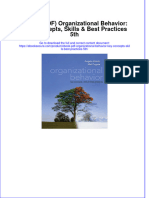 Full Download PDF of (Ebook PDF) Organizational Behavior: Key Concepts, Skills & Best Practices 5th All Chapter