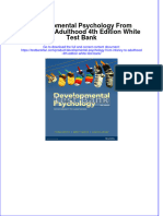 Instant Download PDF Developmental Psychology From Infancy To Adulthood 4th Edition White Test Bank Full Chapter