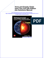 Instant Download PDF Operations and Supply Chain Management The Core 4th Edition Jacobs Solutions Manual Full Chapter