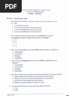 Epreuve de Specialite Sil 2021