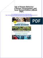 Full Download PDF of Essentials of Human Behavior: Integrating Person, Environment, and The Life Course Second Edition (Ebook PDF) All Chapter