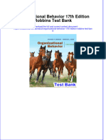 Instant Download PDF Organizational Behavior 17th Edition Robbins Test Bank Full Chapter