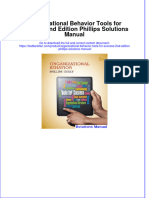 Instant Download PDF Organizational Behavior Tools For Success 2nd Edition Phillips Solutions Manual Full Chapter