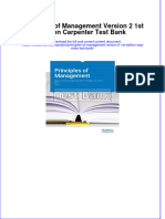 (Download PDF) Principles of Management Version 2 1st Edition Carpenter Test Bank Full Chapter