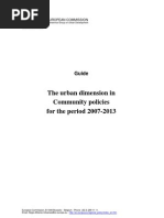 The Urban Dimension in Community Policies For The Period 2007-2013